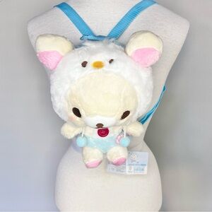 Rilakkuma Korilakkuma Bear Plush Backpack NWT Purse 3D Anime Kawaii San-X